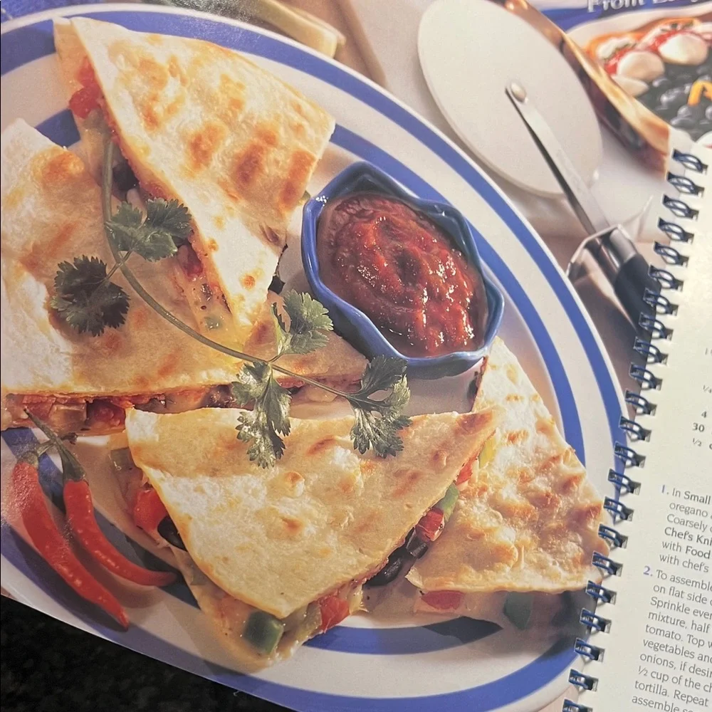 The Pampered Chef Casual Cooking Cookbook & Delightful Desserts Cook book.